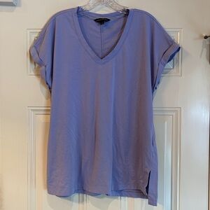 Banana Republic Light Purple V-Neck Tee